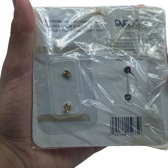 Vtg Precious Moments Brooch Pin Earring Set You Have Touched So Many Hearts NOS - Picture 6 of 7